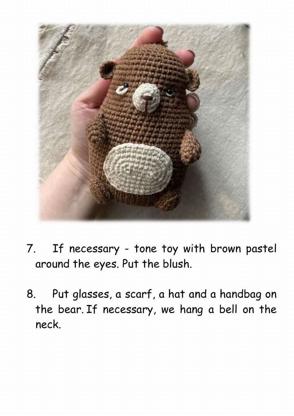 Crochet pattern «Bear in hat»