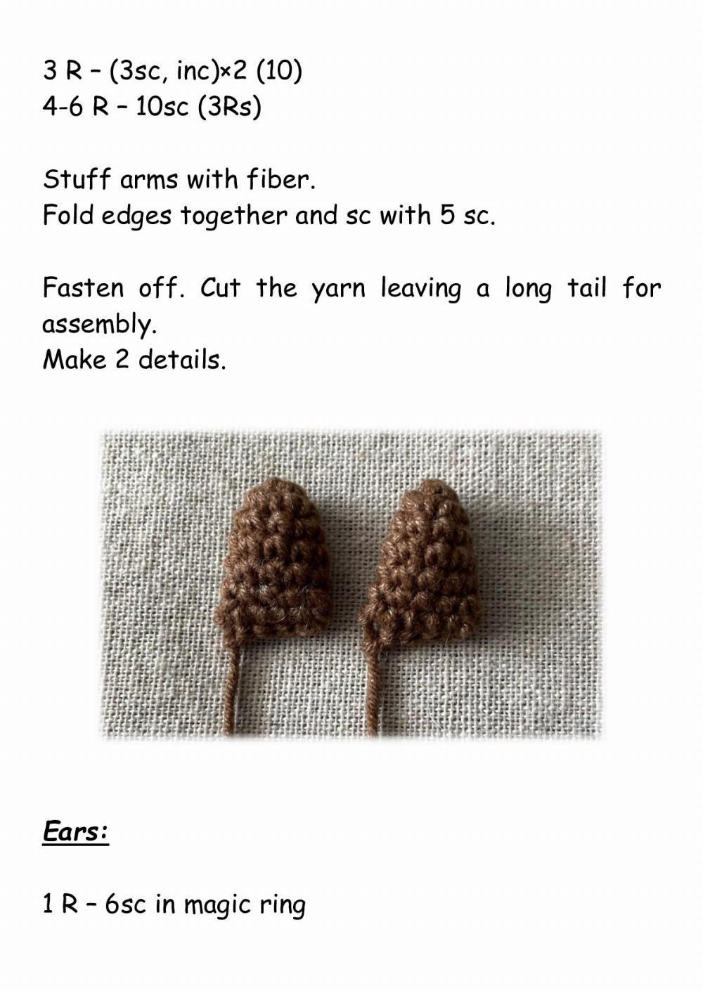 Crochet pattern «Bear in hat»