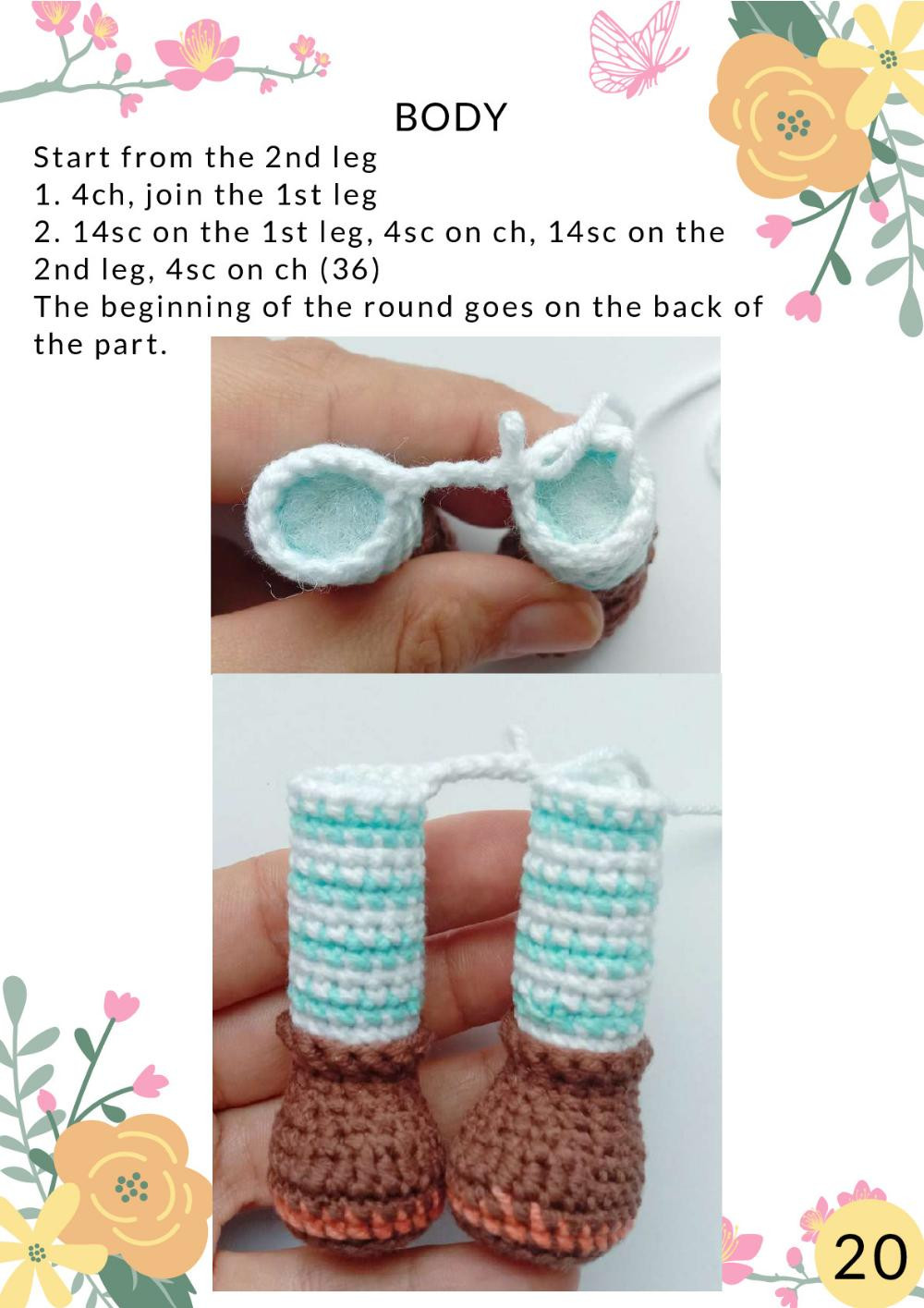 CROCHET PATTERN Butterfly doll