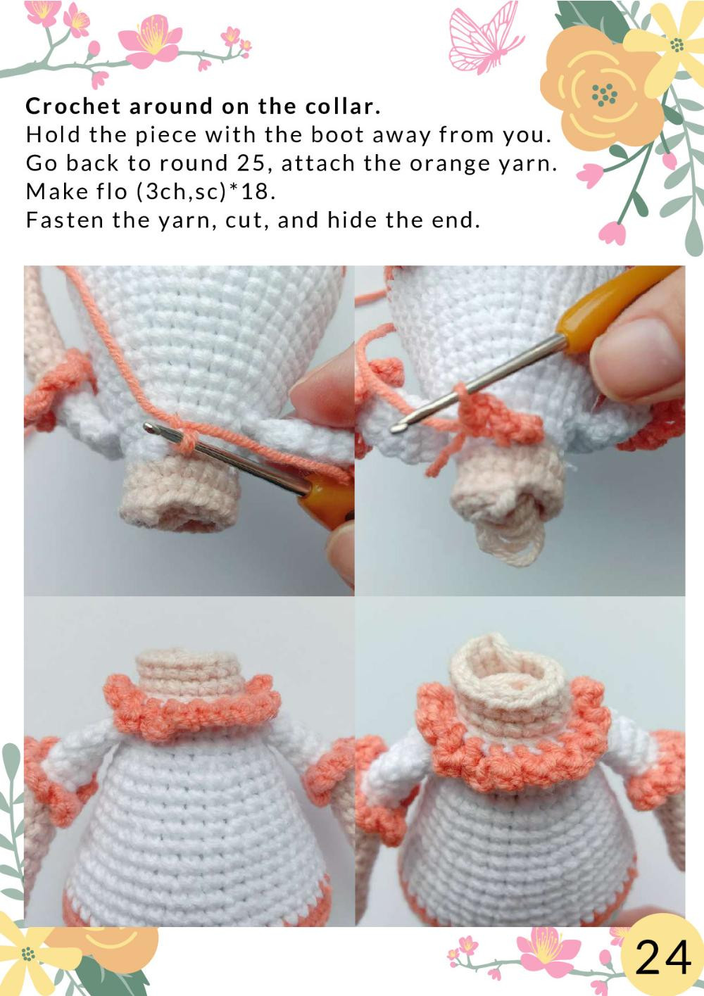 CROCHET PATTERN Butterfly doll