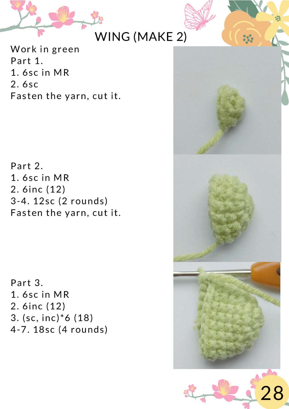 CROCHET PATTERN Butterfly doll