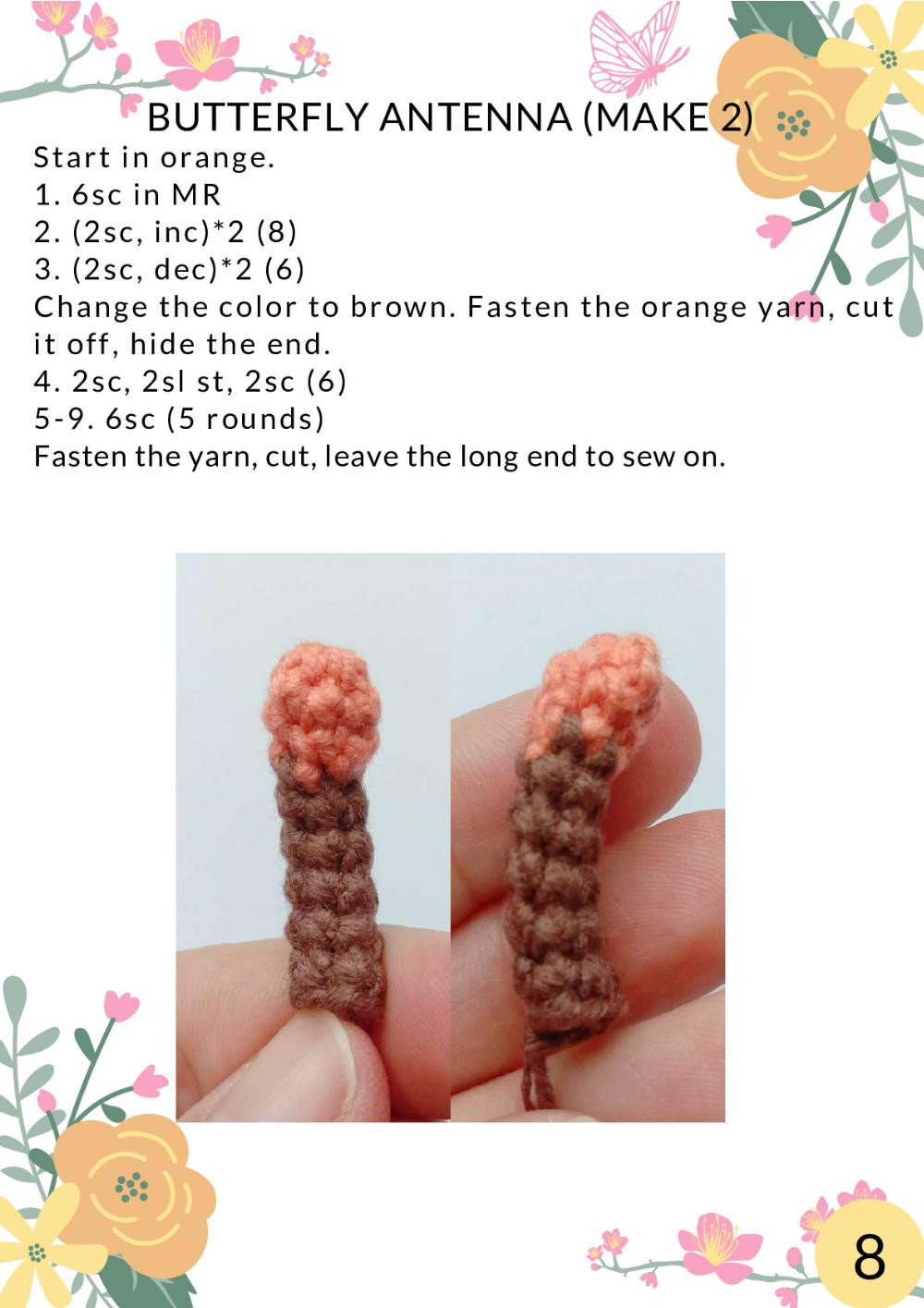 CROCHET PATTERN Butterfly doll