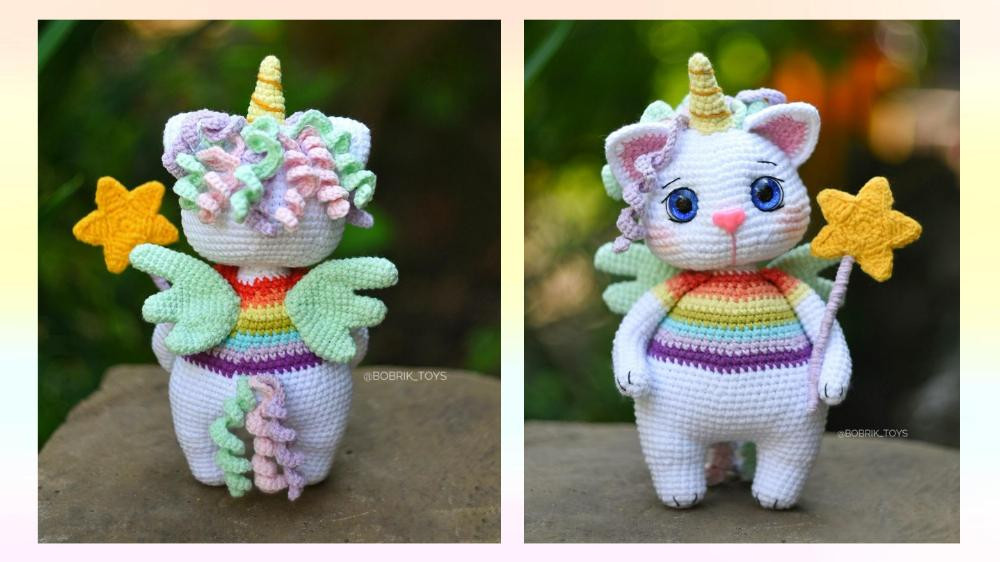 Crochet pattern Cat the Unicorn