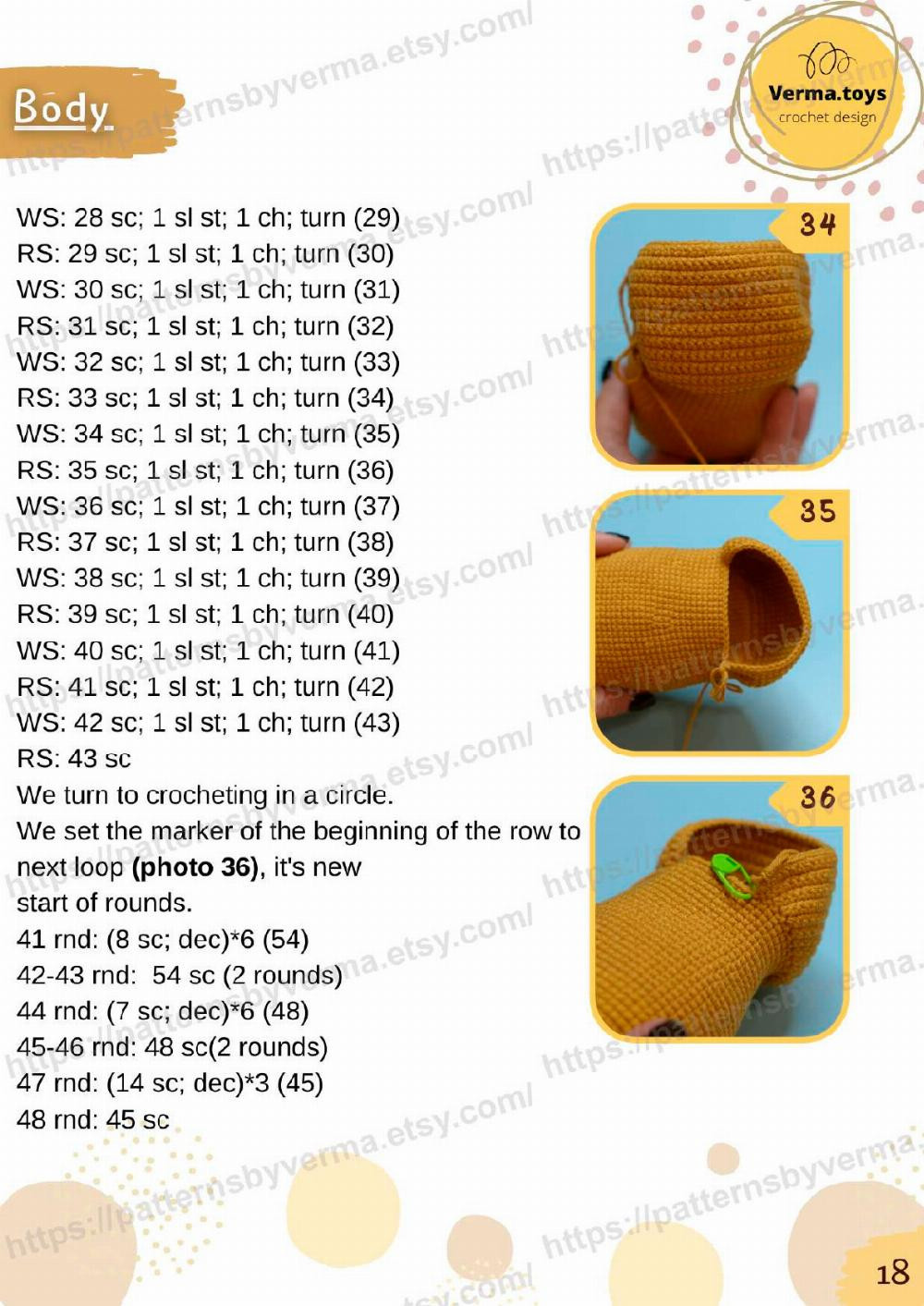 CROCHET PATTERN "Corgi dog"