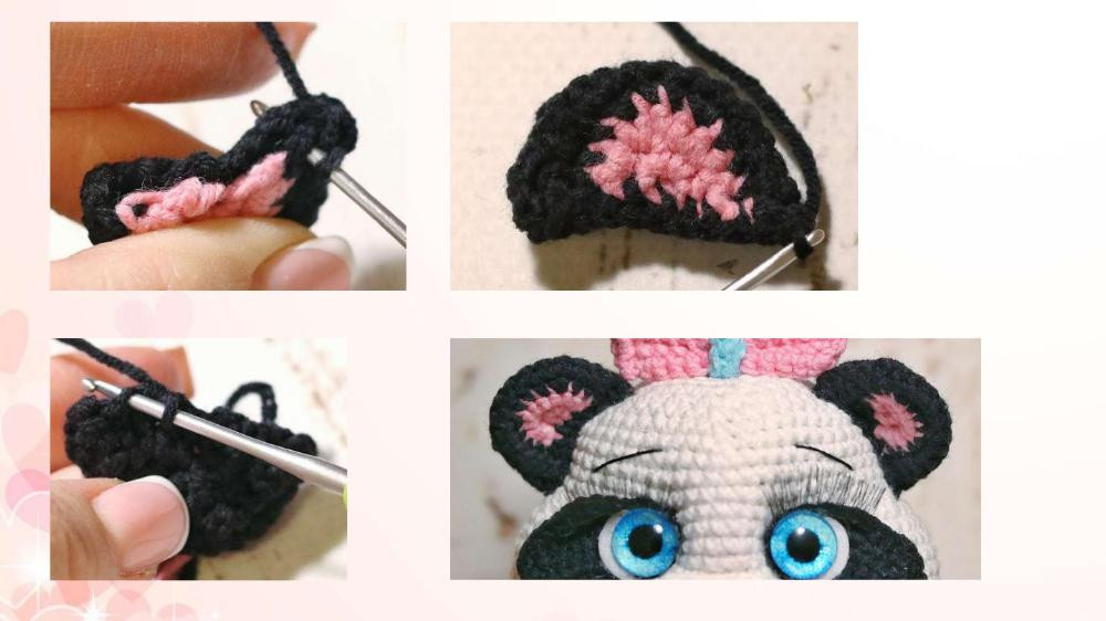 Crochet pattern Cute Panda