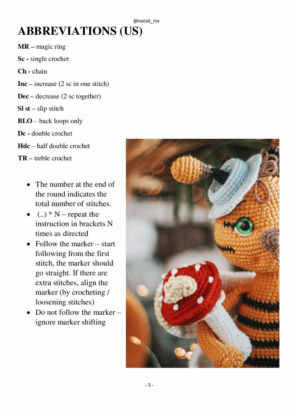 CROCHET PATTERN DEVIL BEE