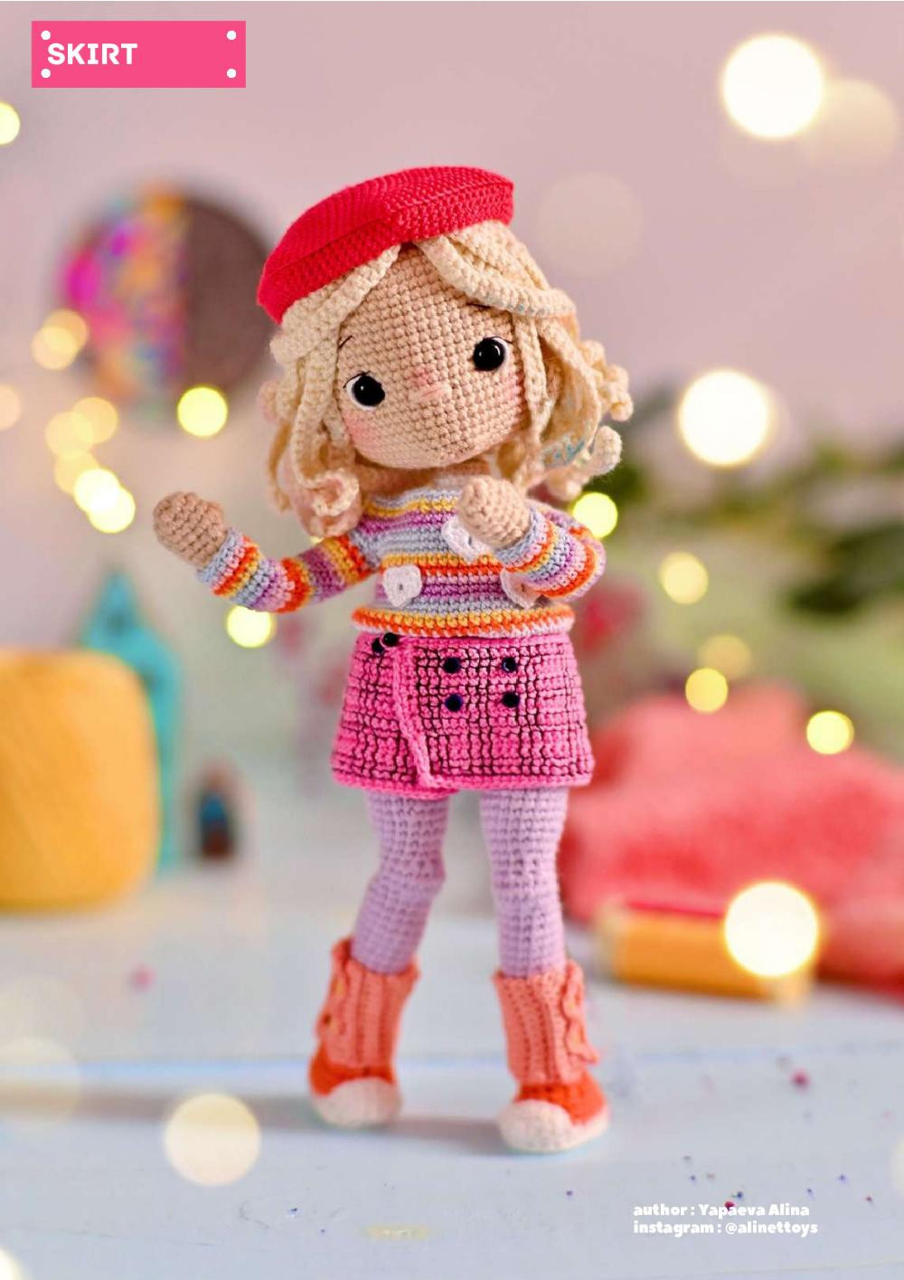 CROCHET PATTERN doll enid