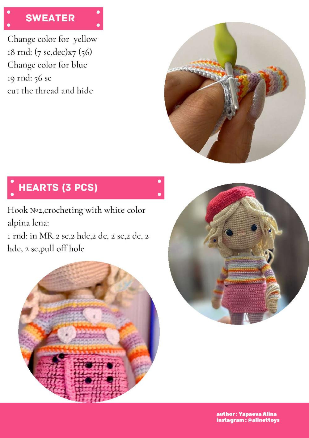 CROCHET PATTERN doll enid