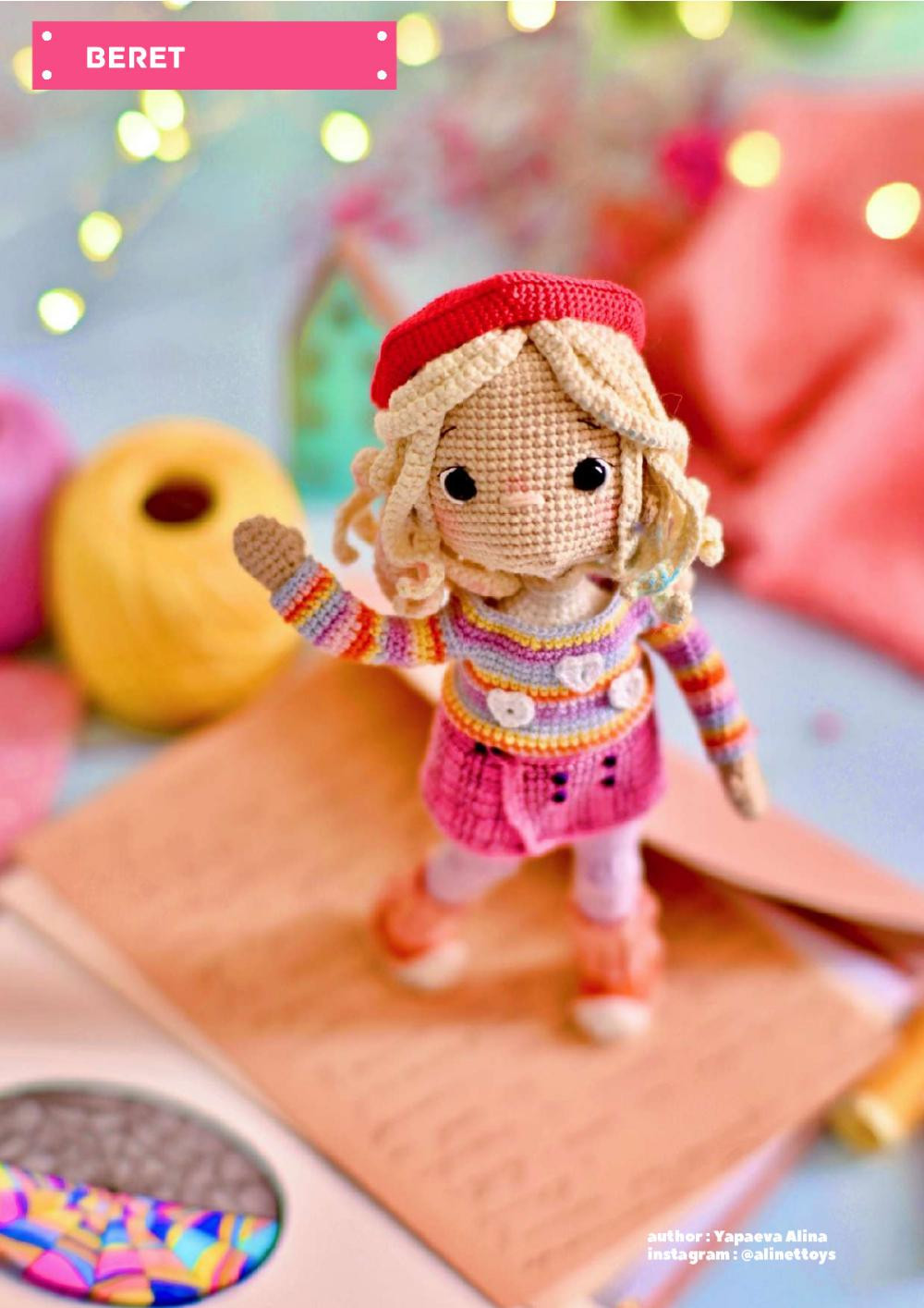 CROCHET PATTERN doll enid