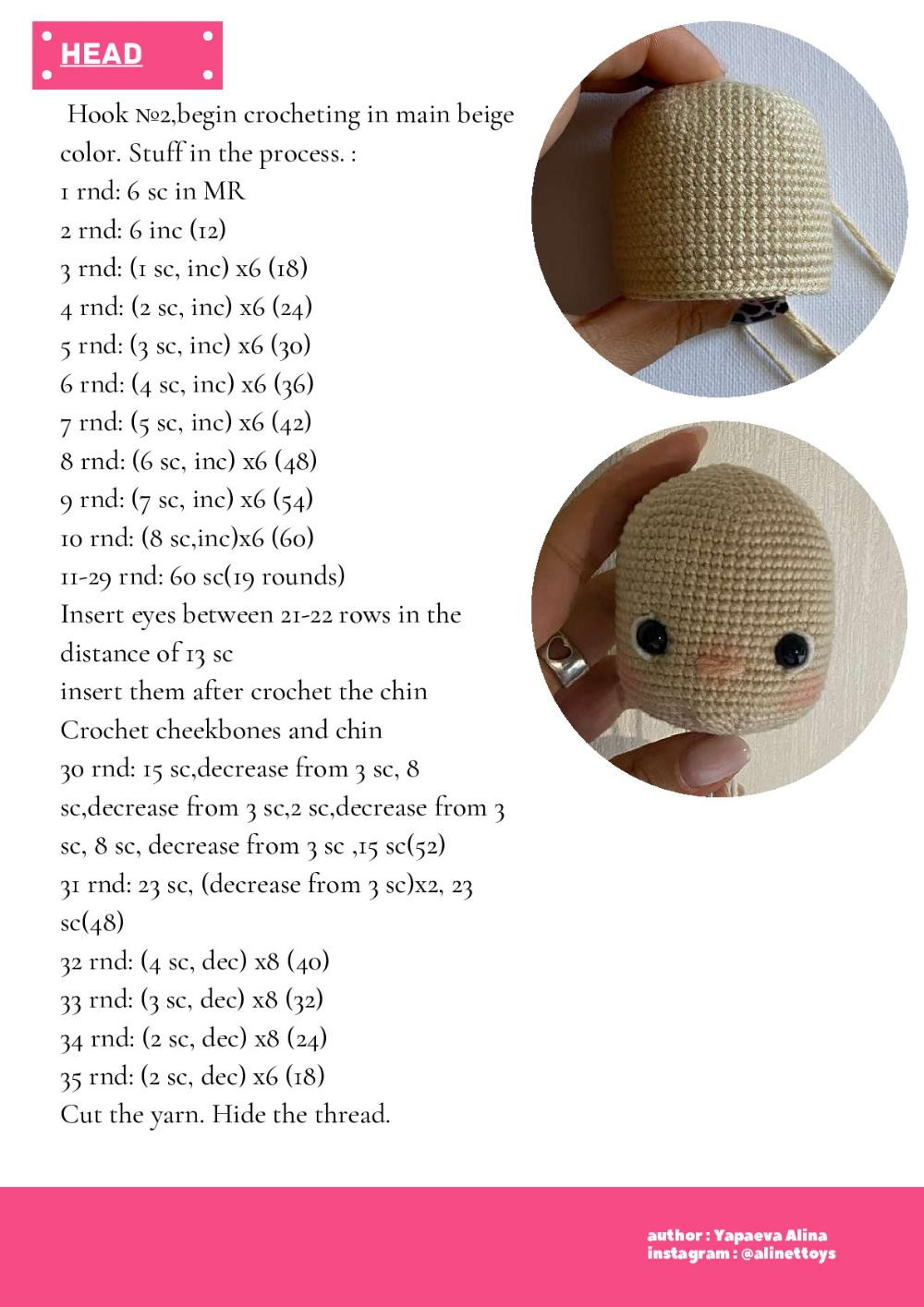 CROCHET PATTERN doll enid