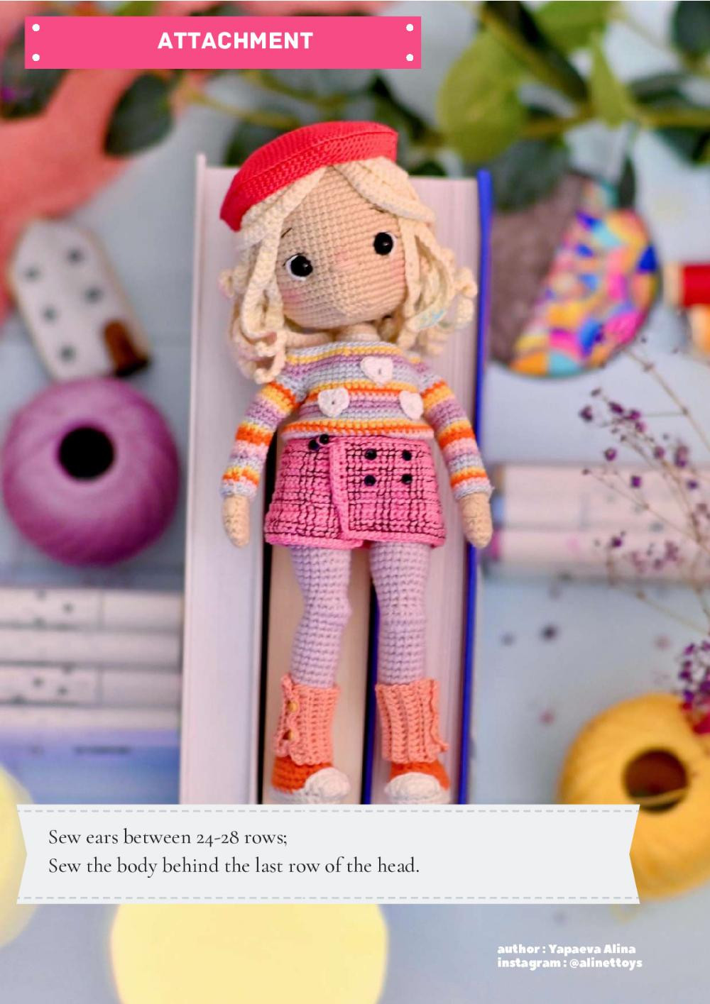 CROCHET PATTERN doll enid