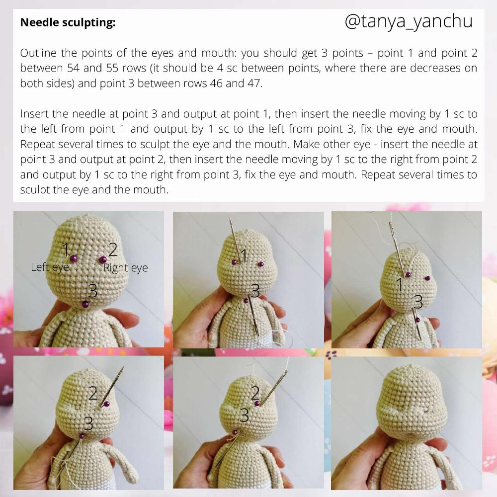 Crochet Pattern "Doll in Easter Cake costume"