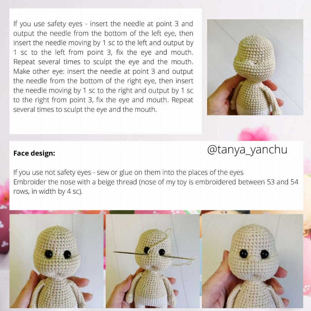 Crochet Pattern "Doll in Easter Cake costume"