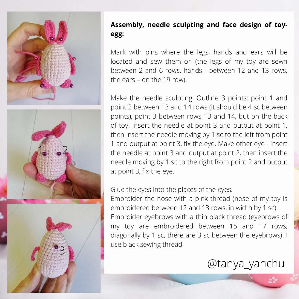 Crochet Pattern "Doll in Easter Cake costume"