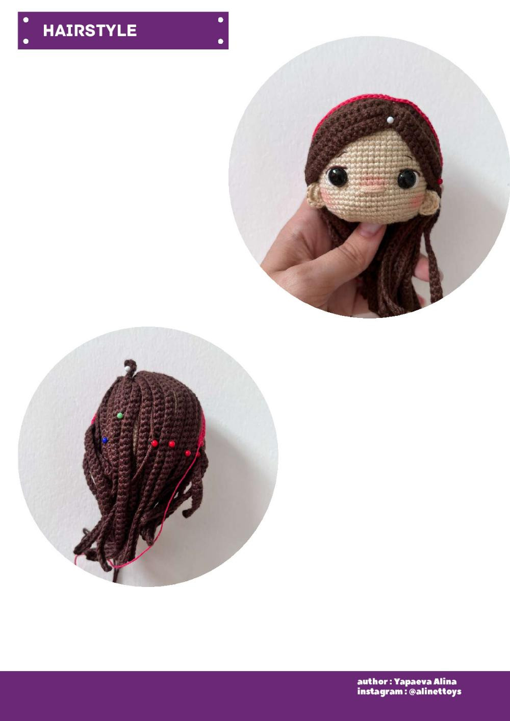 crochet pattern doll mabel