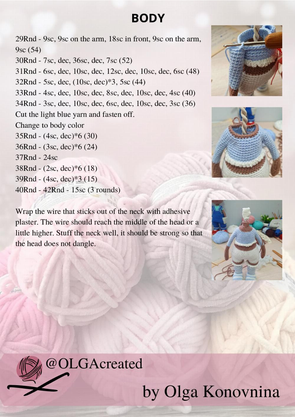 Crochet Pattern Doll Maria