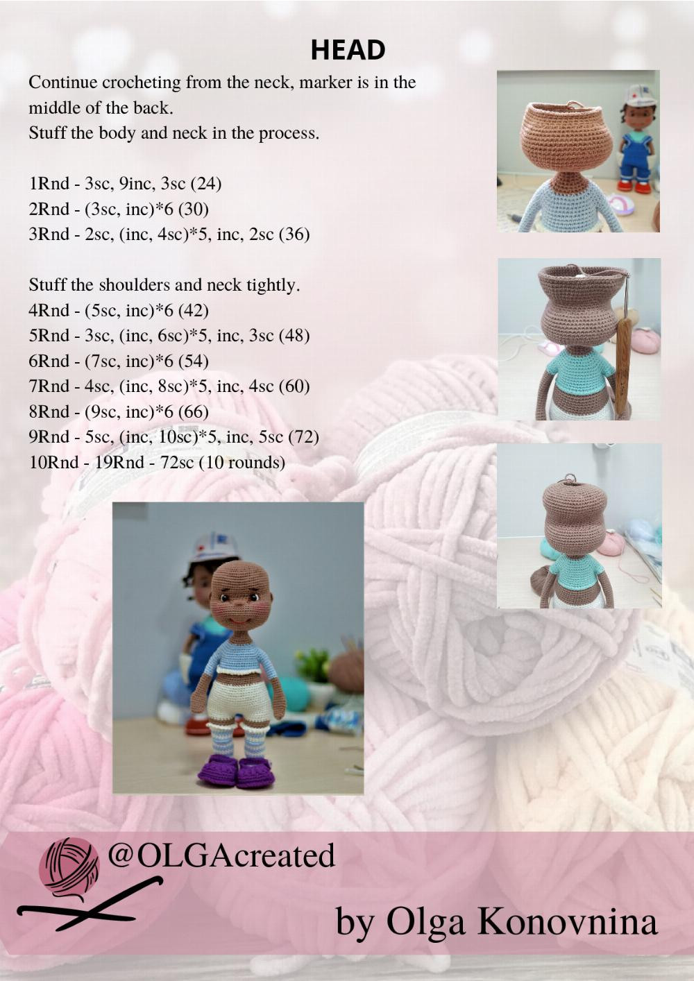 Crochet Pattern Doll Maria