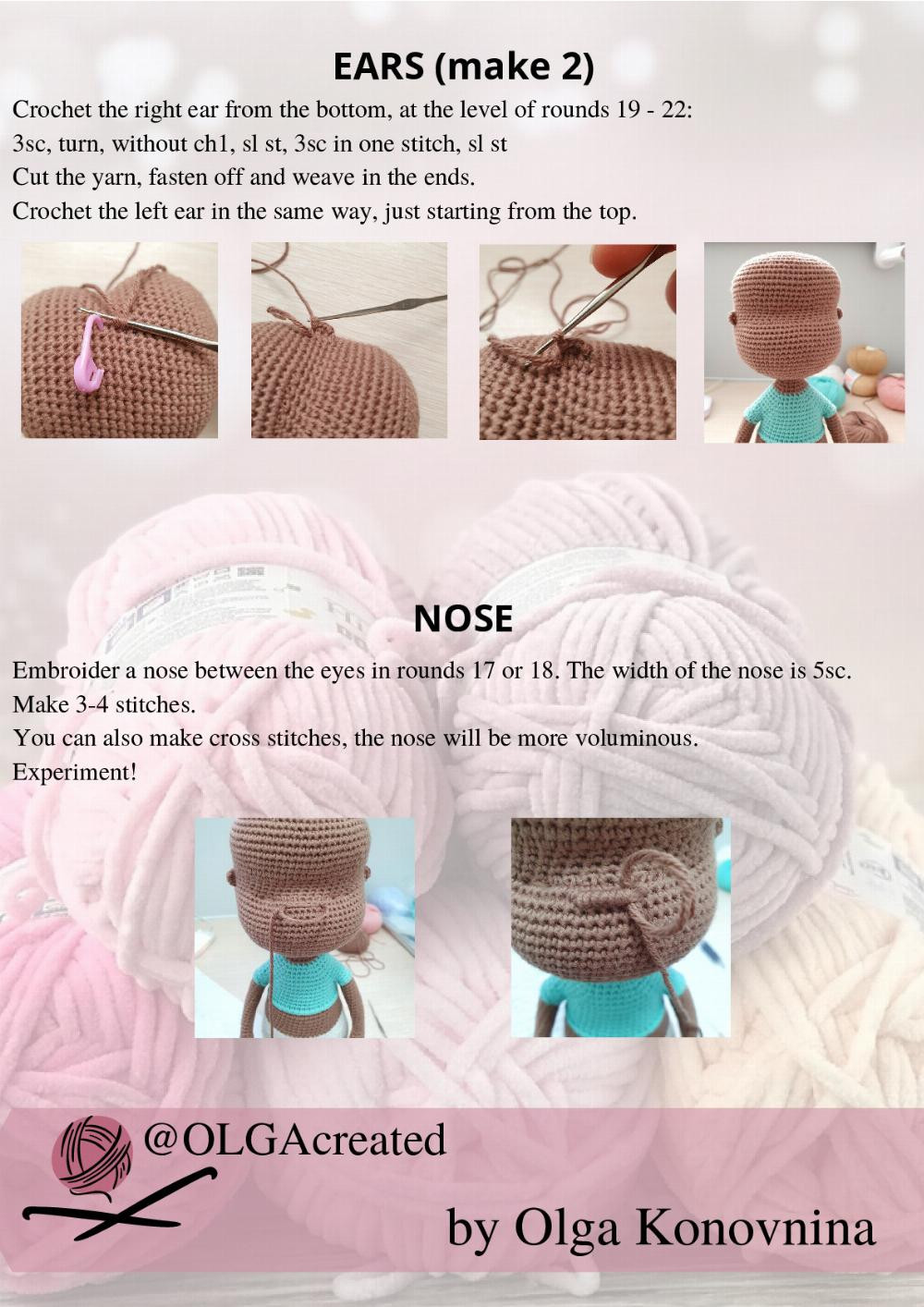 Crochet Pattern Doll Maria