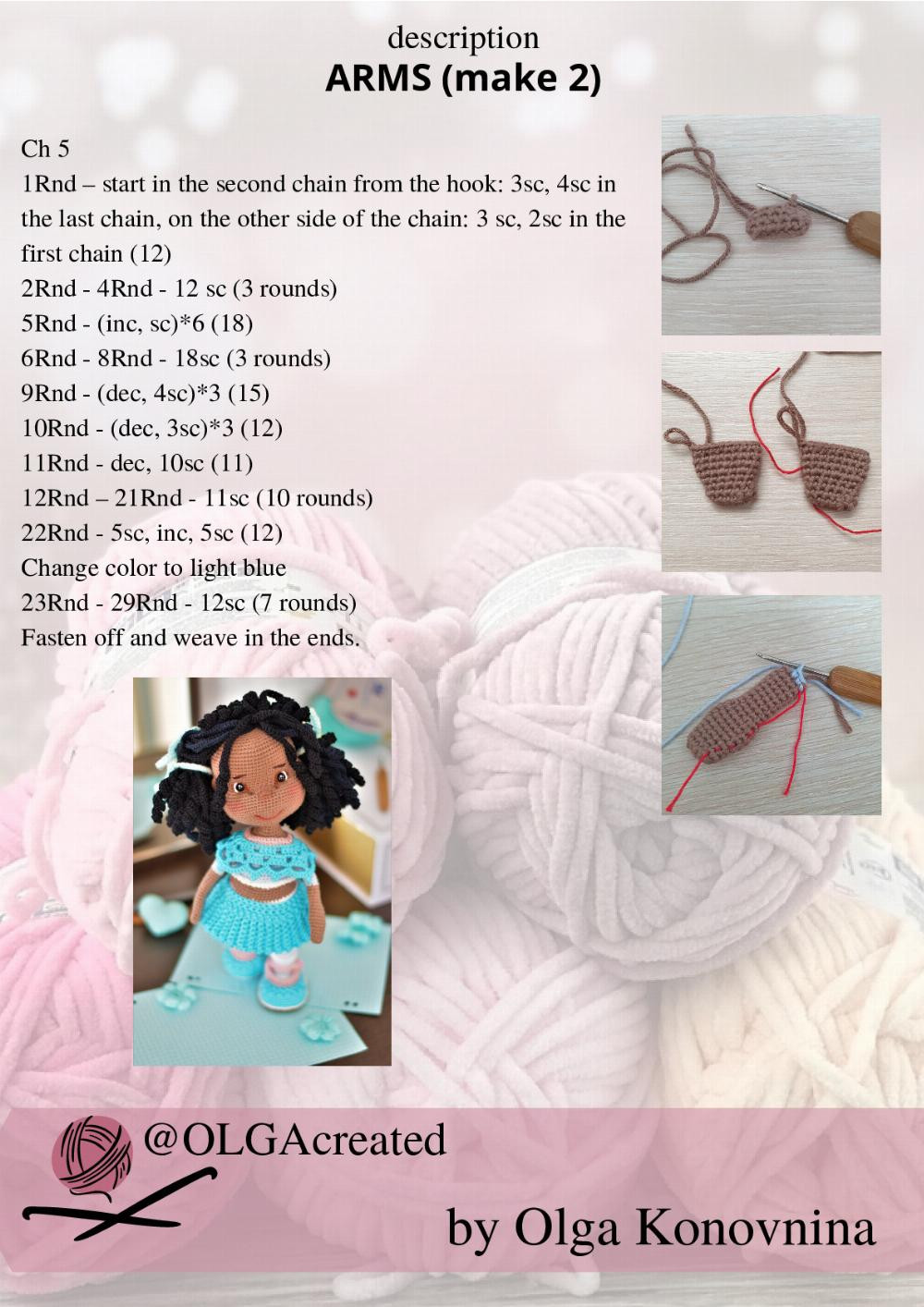 Crochet Pattern Doll Maria