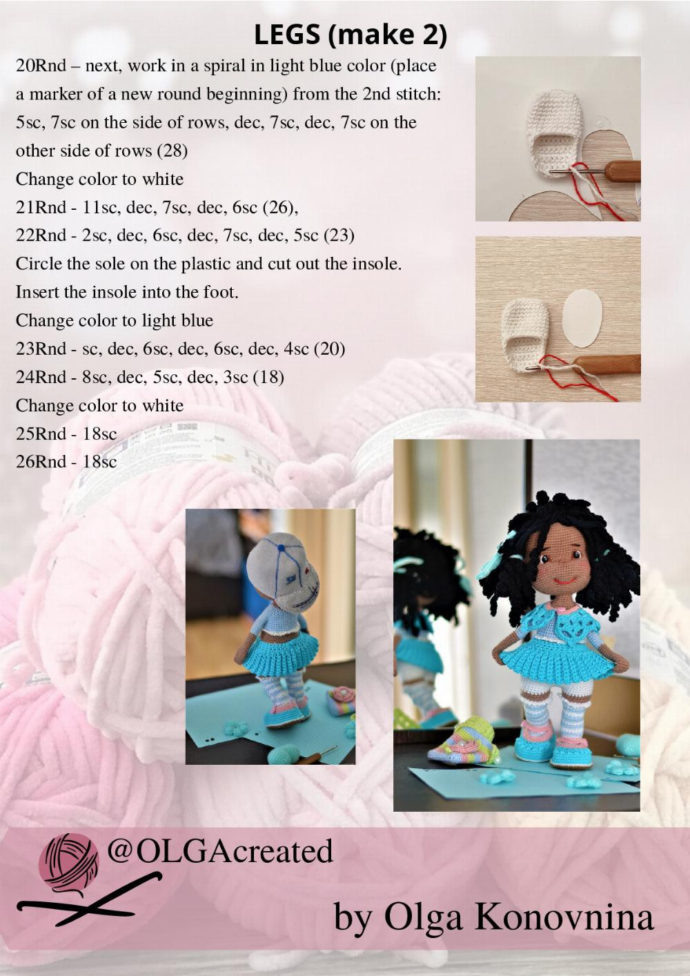 Crochet Pattern Doll Maria