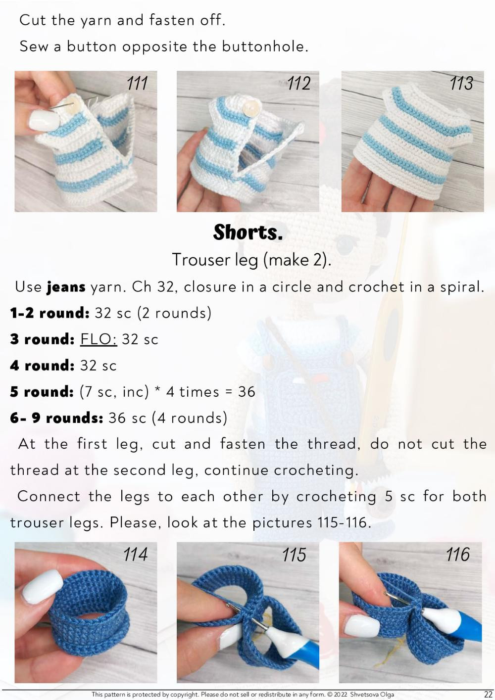 crochet pattern doll monica