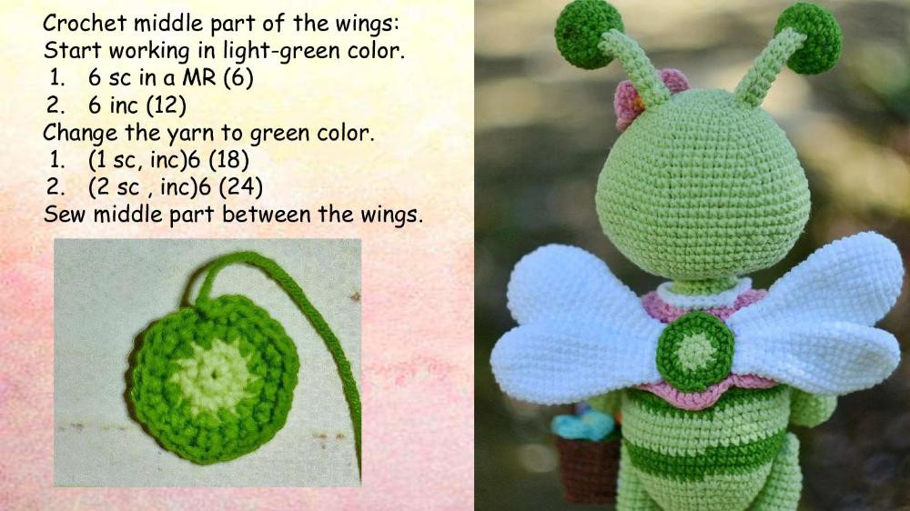 Crochet pattern “Dragonﬂy”