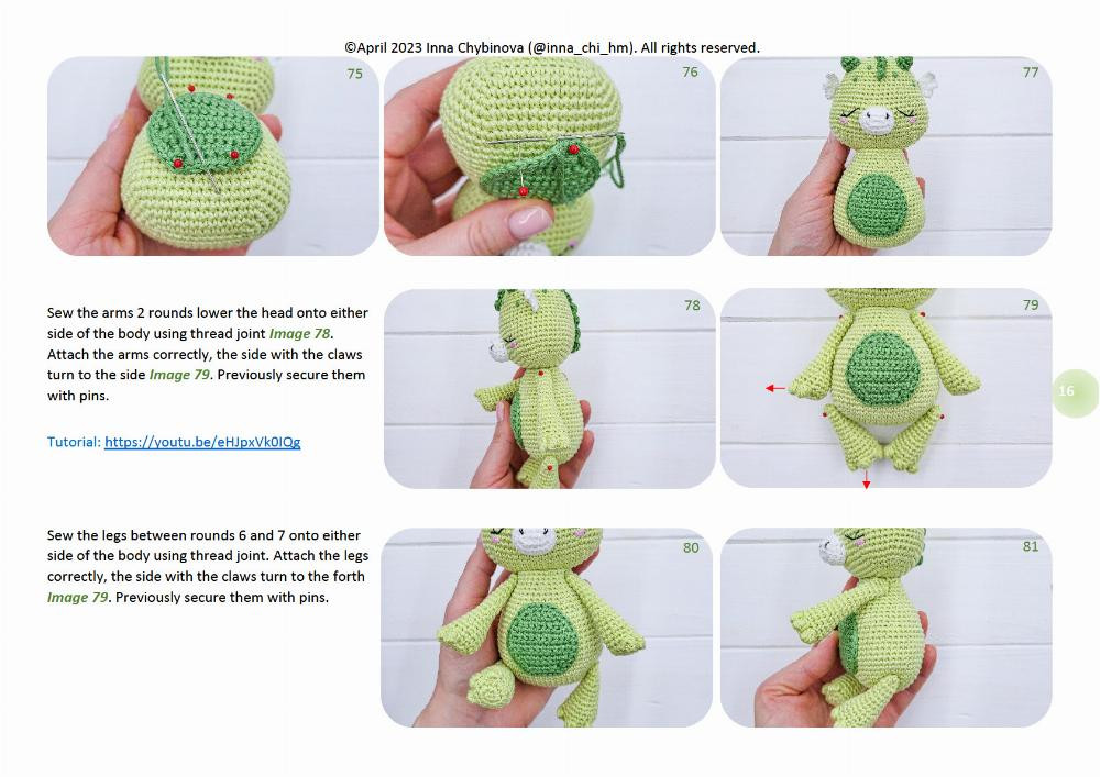 Crochet pattern “Drake the Dragon”