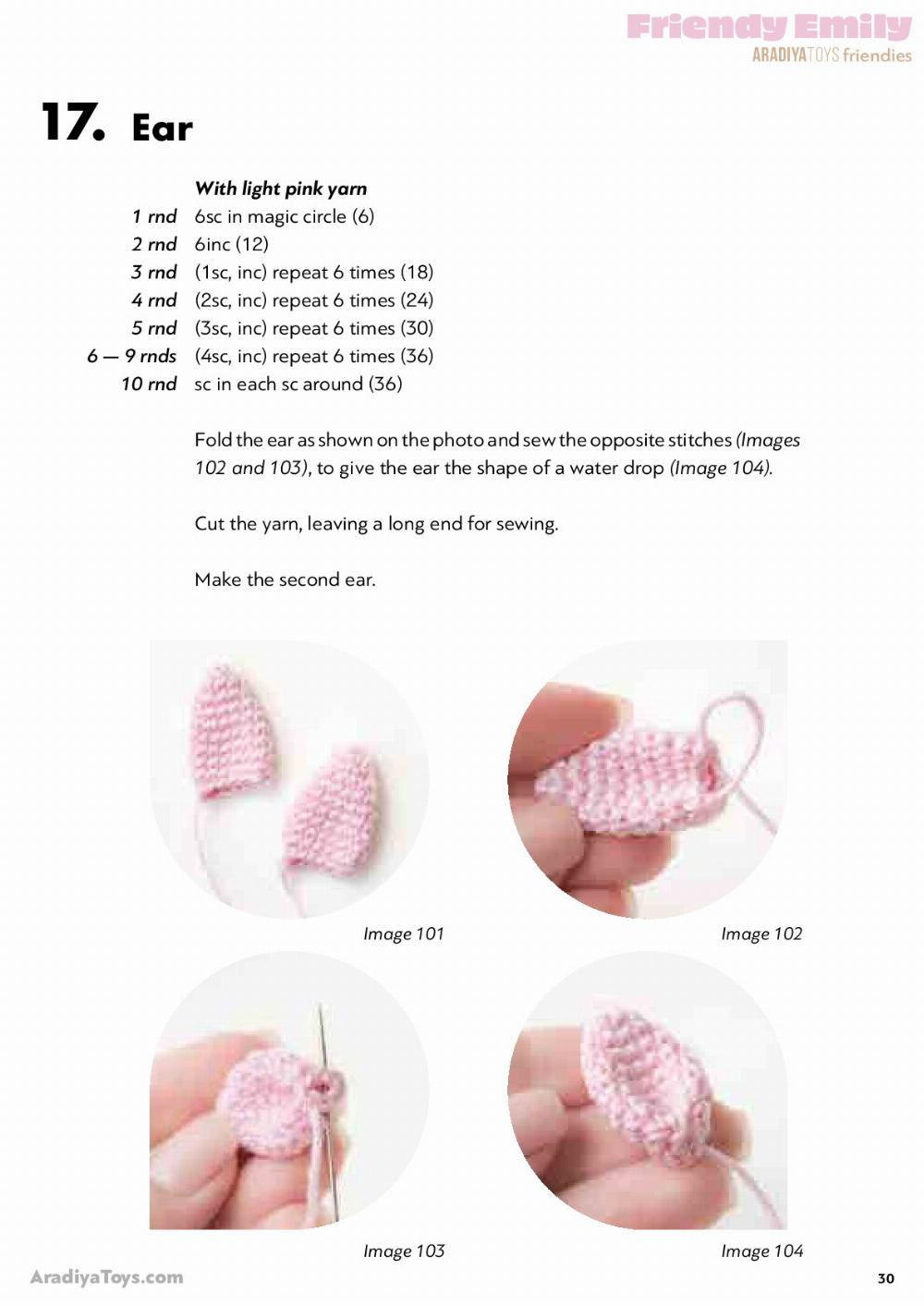 Crochet pattern for baby girl angel unicorn horse doll