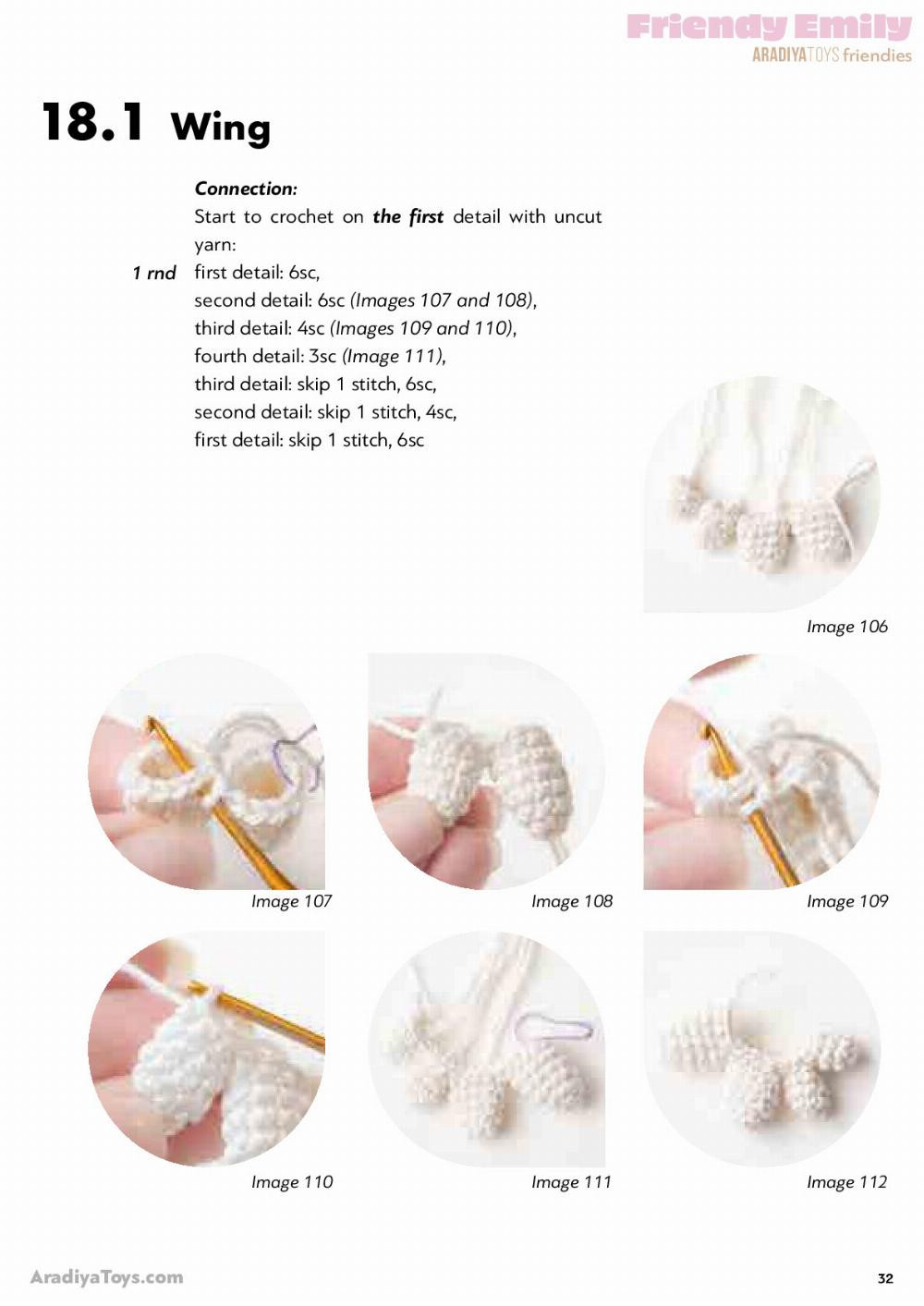 Crochet pattern for baby girl angel unicorn horse doll