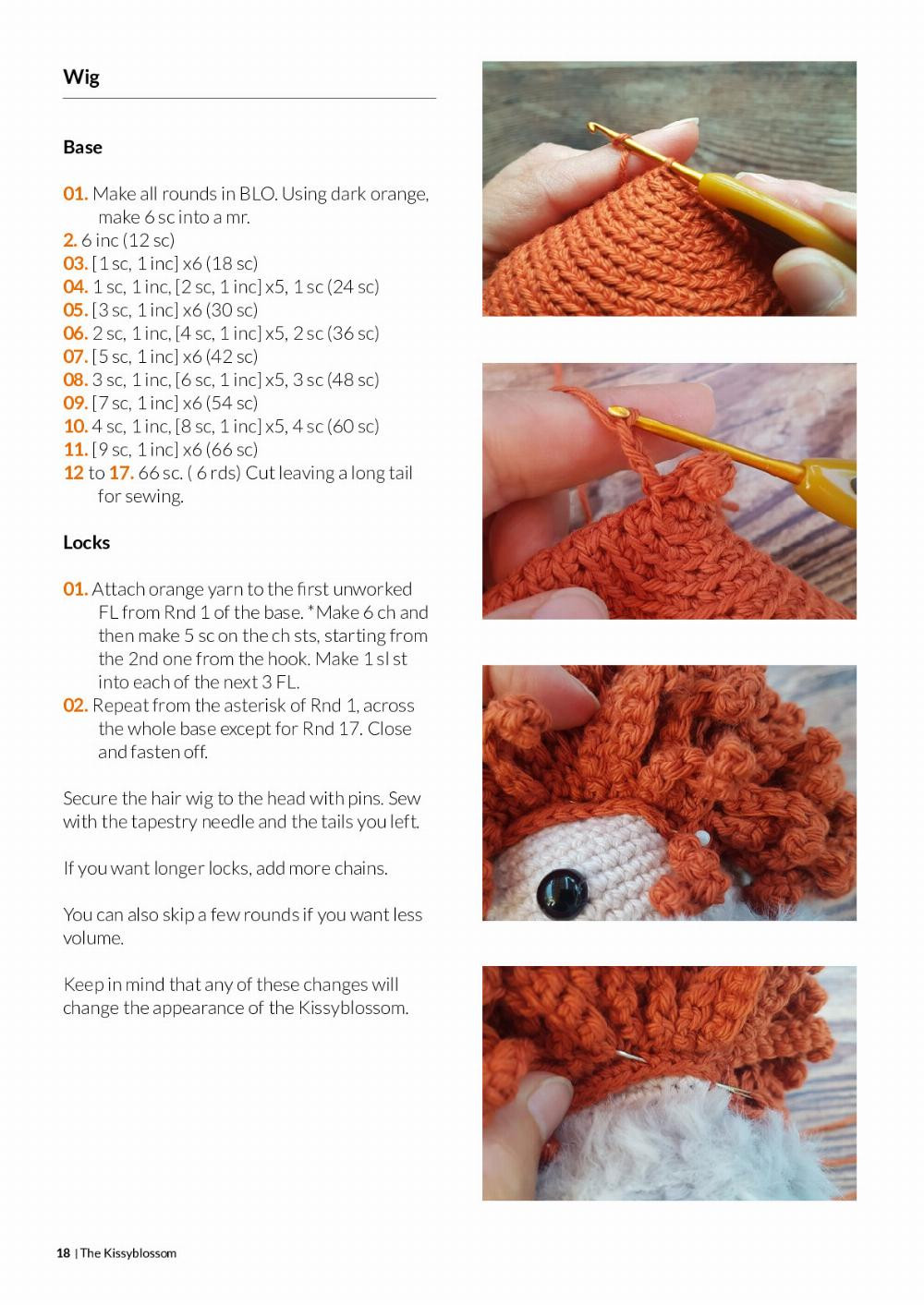 Crochet pattern for boys with red shaggy hair