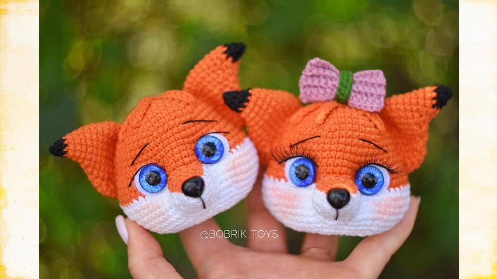 Crochet pattern Foxes Rina & Fox