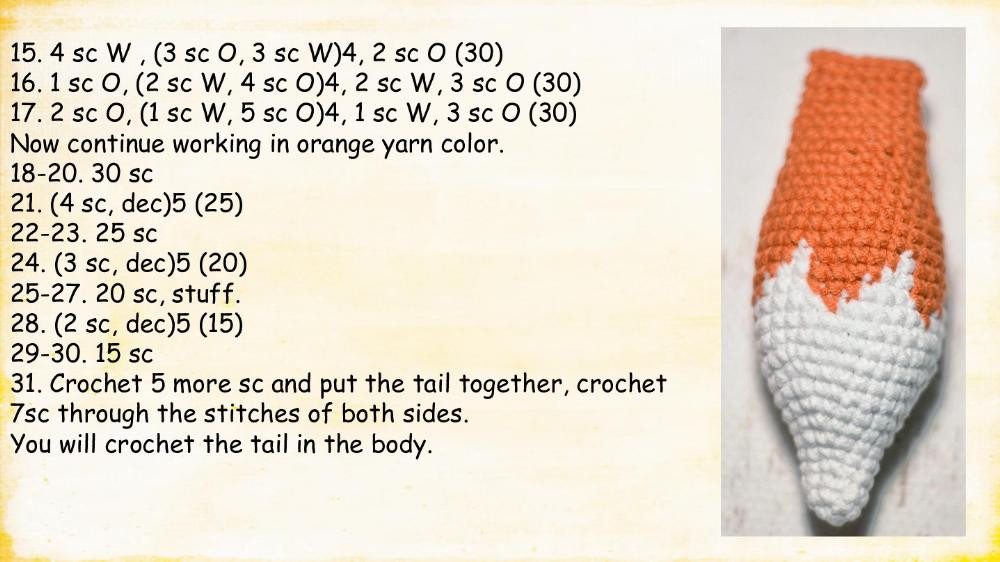 Crochet pattern Foxes Rina & Fox