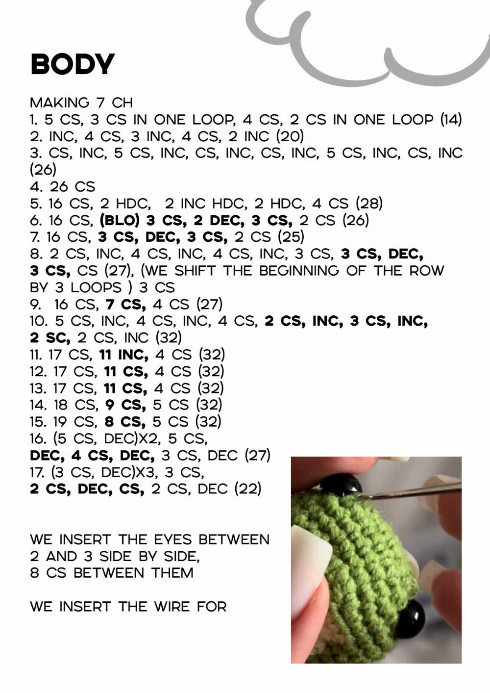 crochet pattern «Frog»