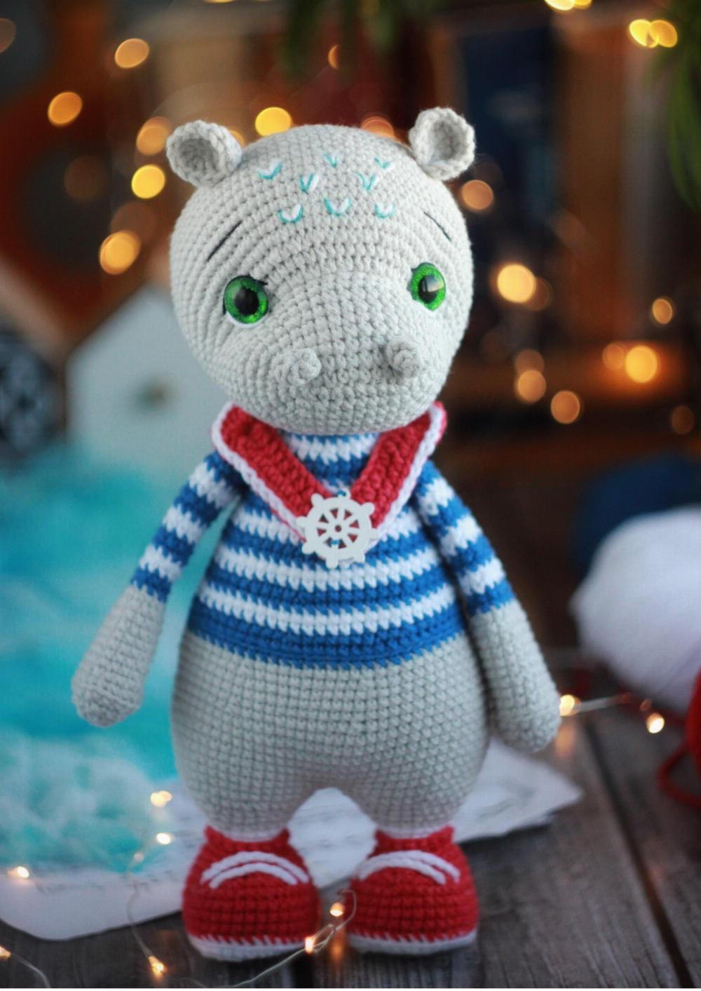 CROCHET PATTERN HIPPO DONNI