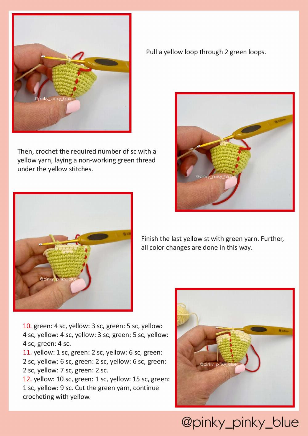 Crochet pattern Ice Cream Dessert