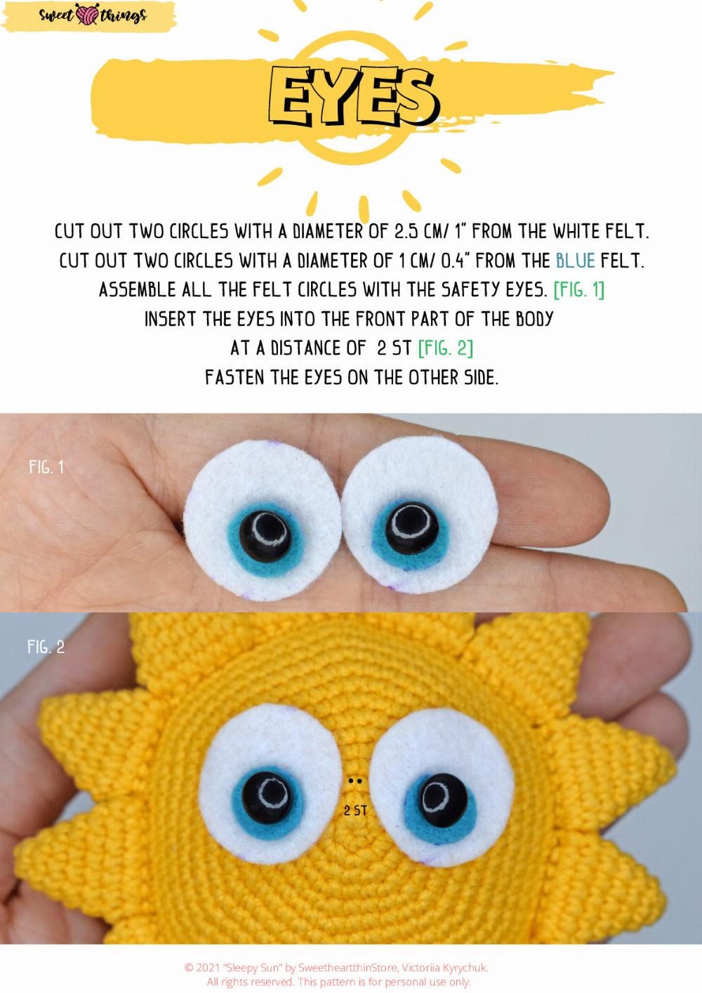 Crochet pattern | June 2021 Sleepy sun