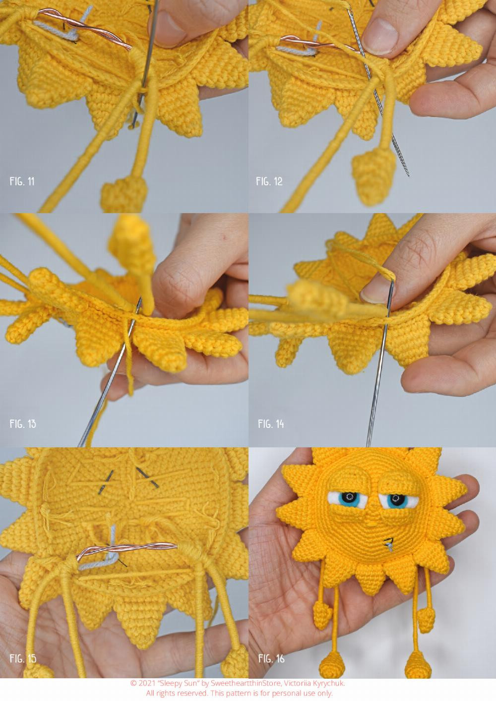 Crochet pattern | June 2021 Sleepy sun