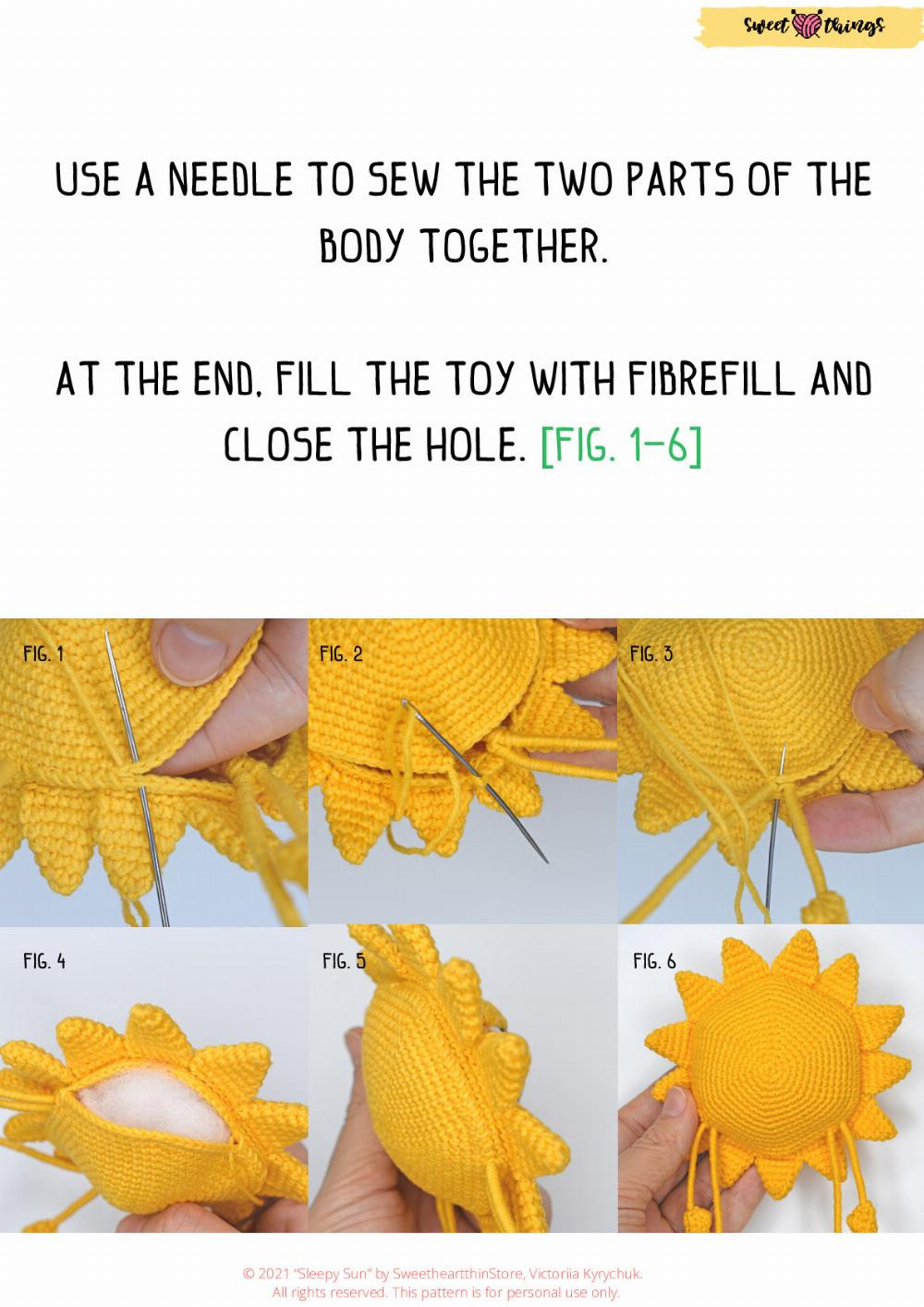 Crochet pattern | June 2021 Sleepy sun