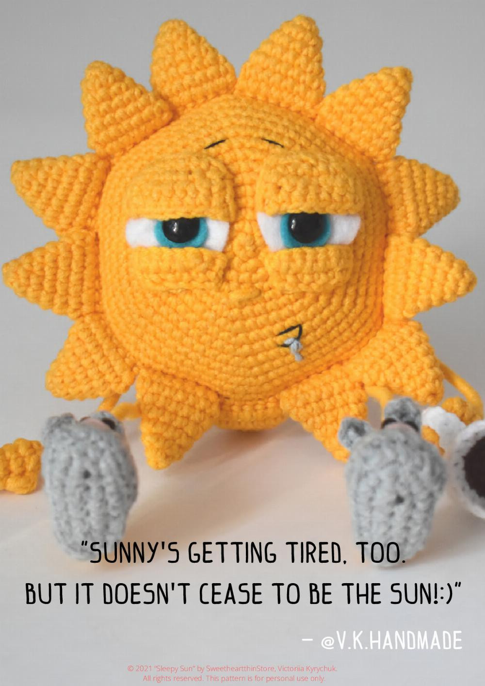 Crochet pattern | June 2021 Sleepy sun