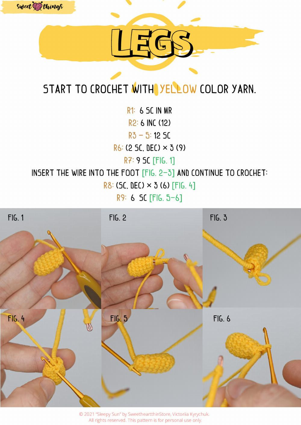 Crochet pattern | June 2021 Sleepy sun