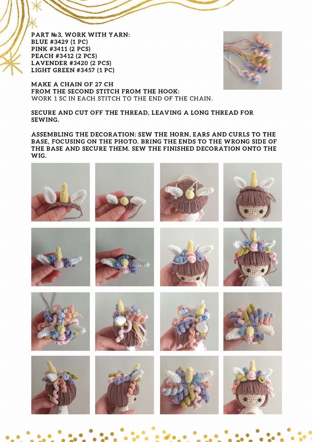 crochet pattern Lilu the Unicorn