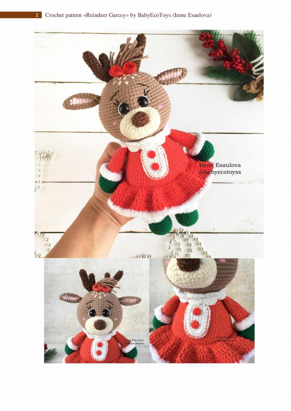 Crochet pattern «Reindeer Garsey»