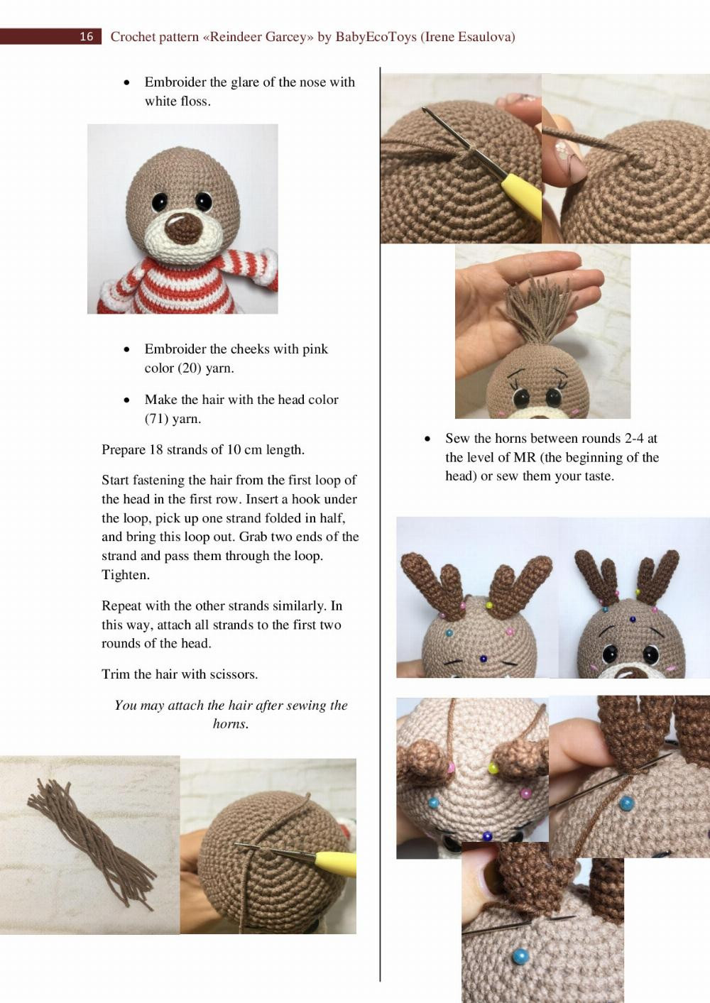 Crochet pattern «Reindeer Garsey»