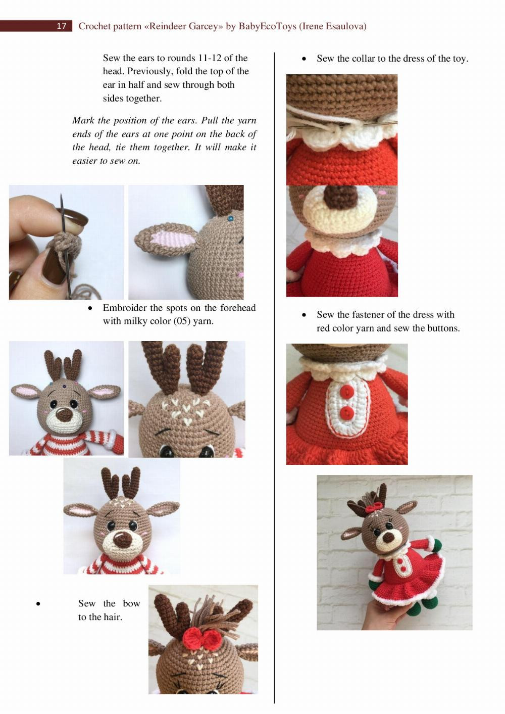 Crochet pattern «Reindeer Garsey»