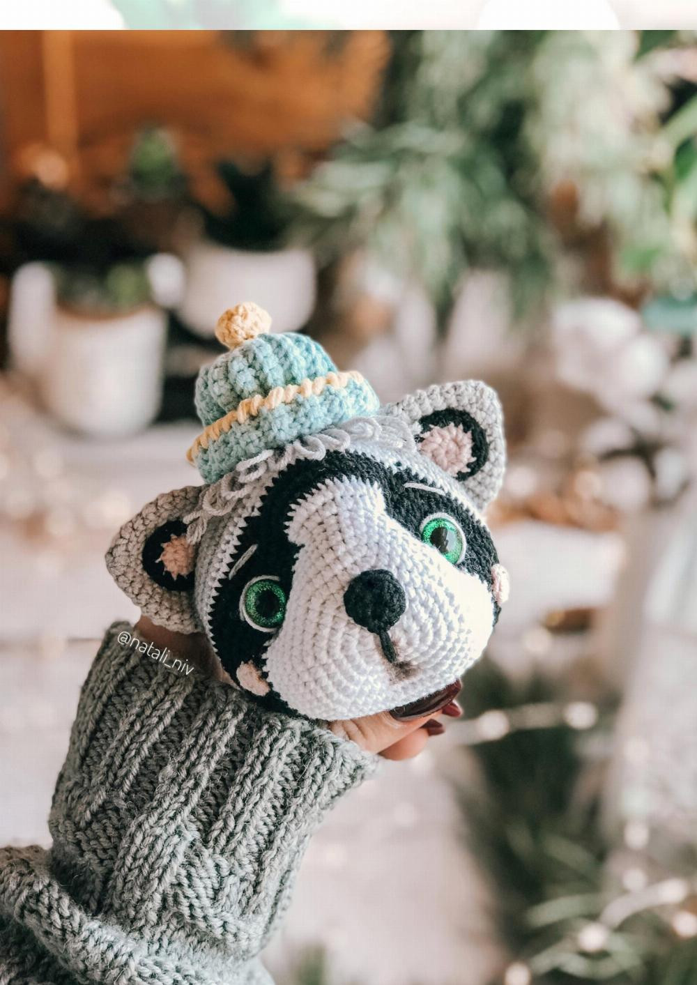 CROCHET PATTERN SMOKEY RACCOON