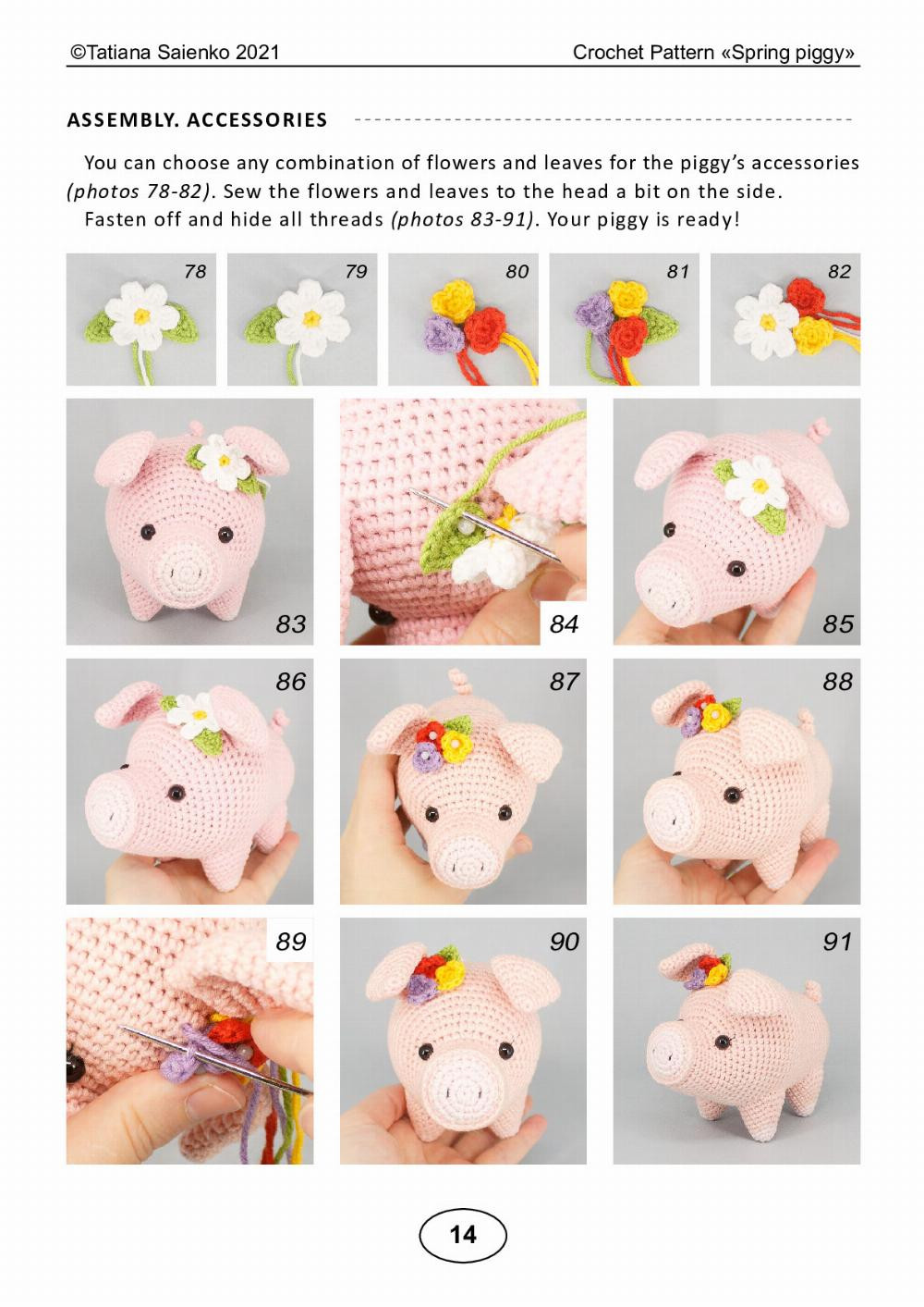 CROCHET PATTERN «Spring piggy»