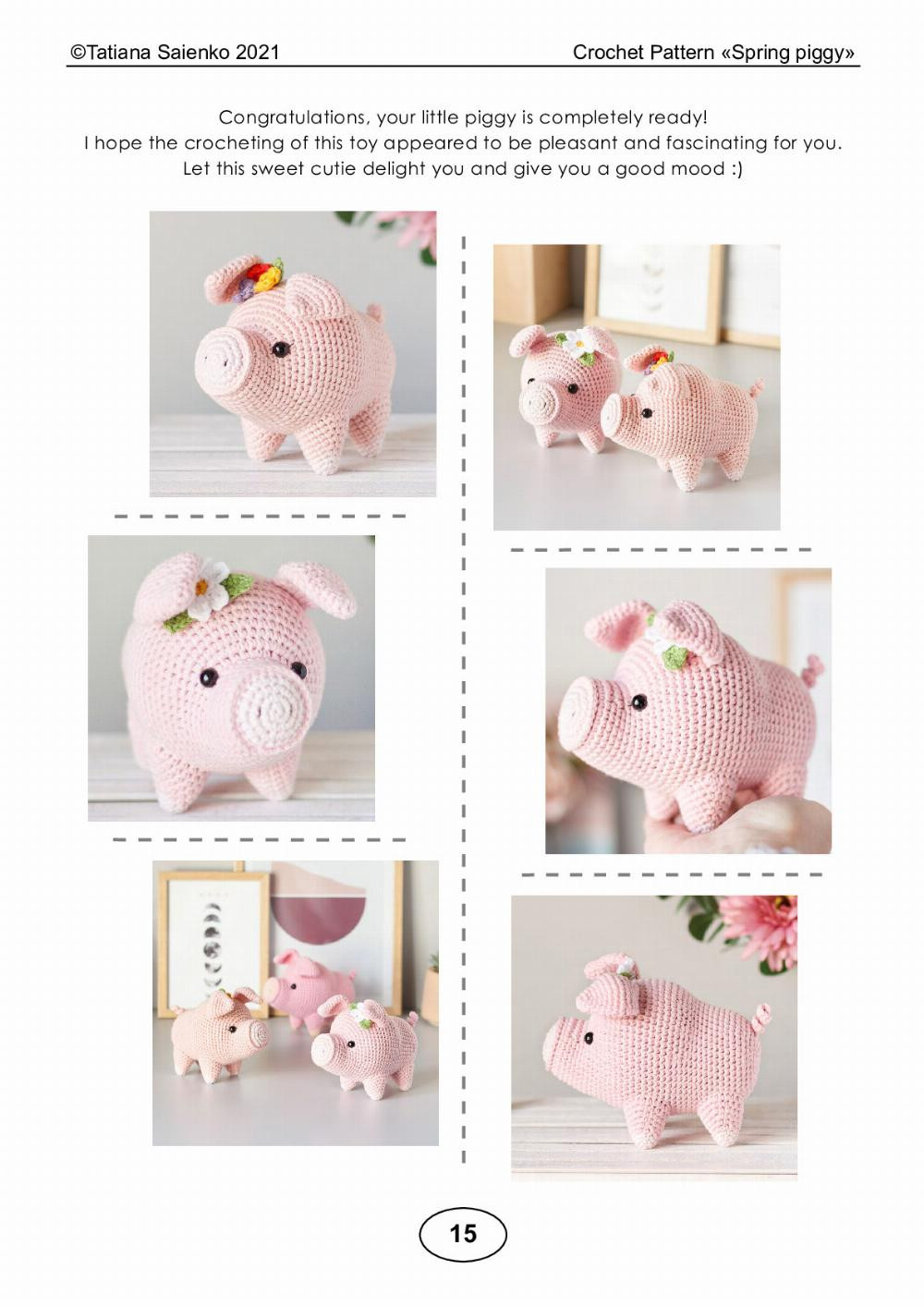 CROCHET PATTERN «Spring piggy»