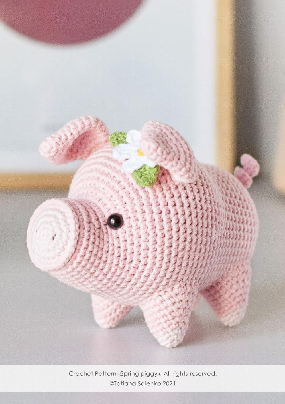 CROCHET PATTERN «Spring piggy»