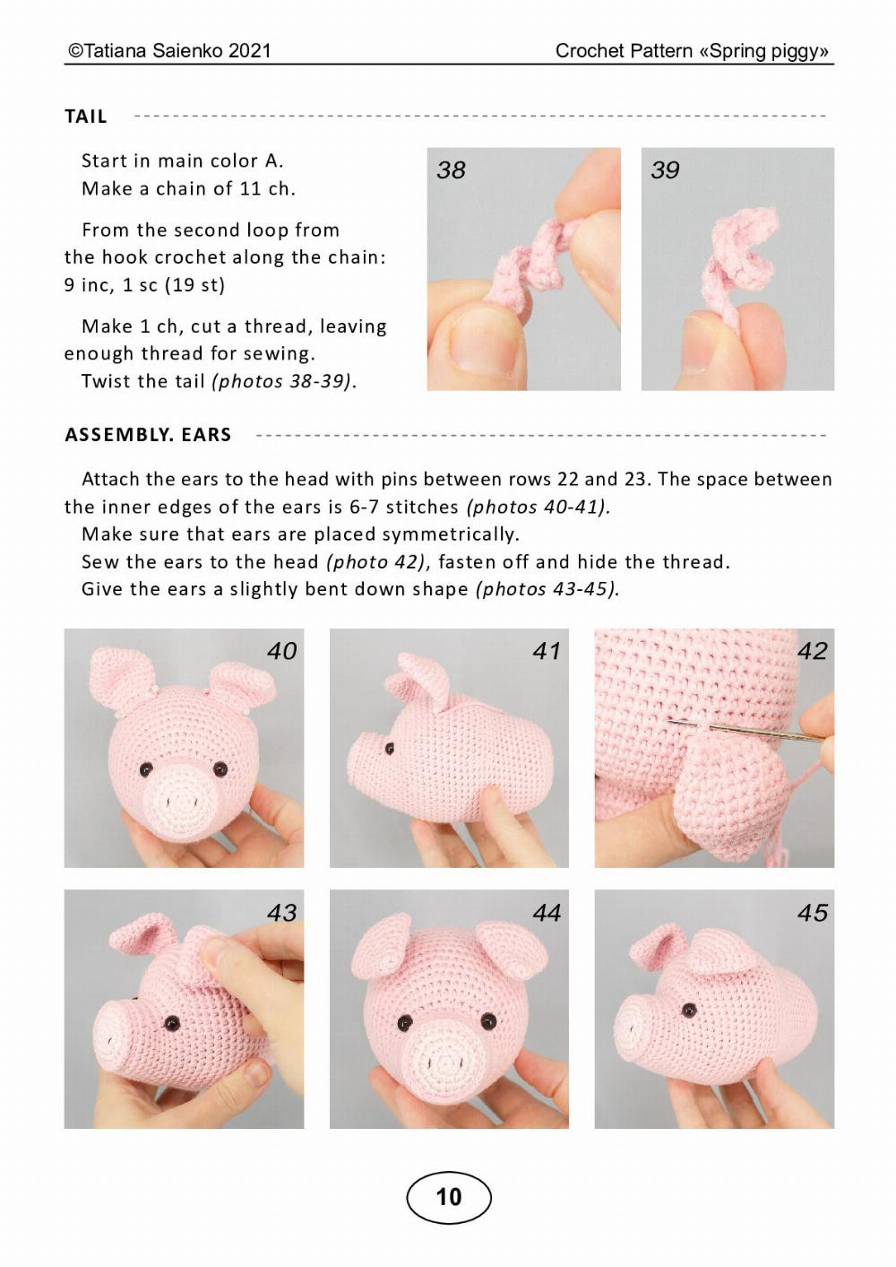 CROCHET PATTERN «Spring piggy»