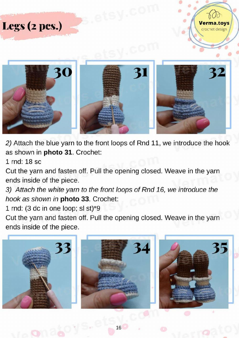 CROCHET PATTERN TOY "MONKEY MOLLY"